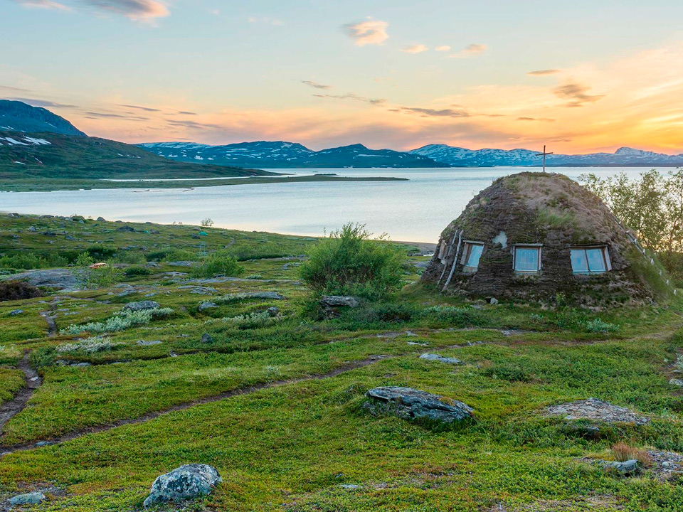 Kyrkkåta i Padjelanta nationalpark